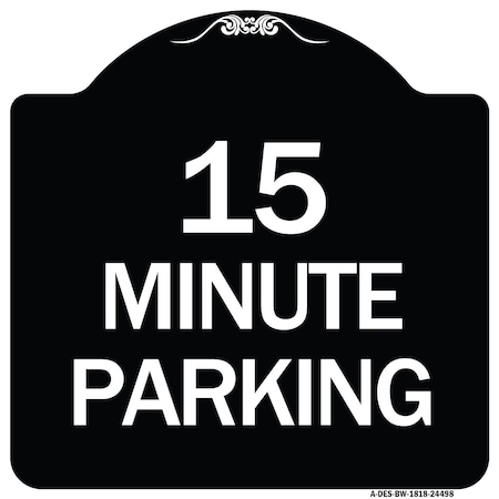 2 Hour Parking Parking for Customers HeavyGauge Aluminum Sign 18 x 18 BW181824498